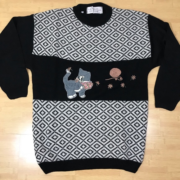 ❤️ Vintage Oversized Grandpa Embroidered Sweater - Picture 2 of 6